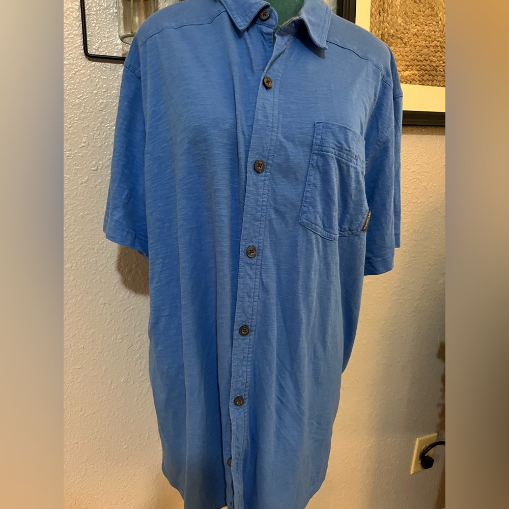 Columbia Light Blue Casual Men’s Shirt XL